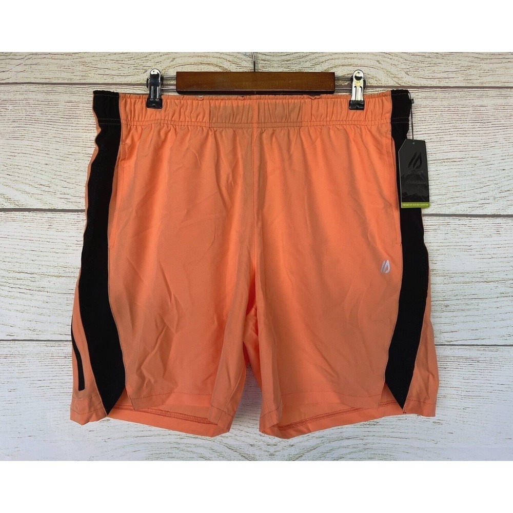 Eddie Bauer Athletic Shorts Mens Size XLarge Orange BK Woven Athletic Shorts New